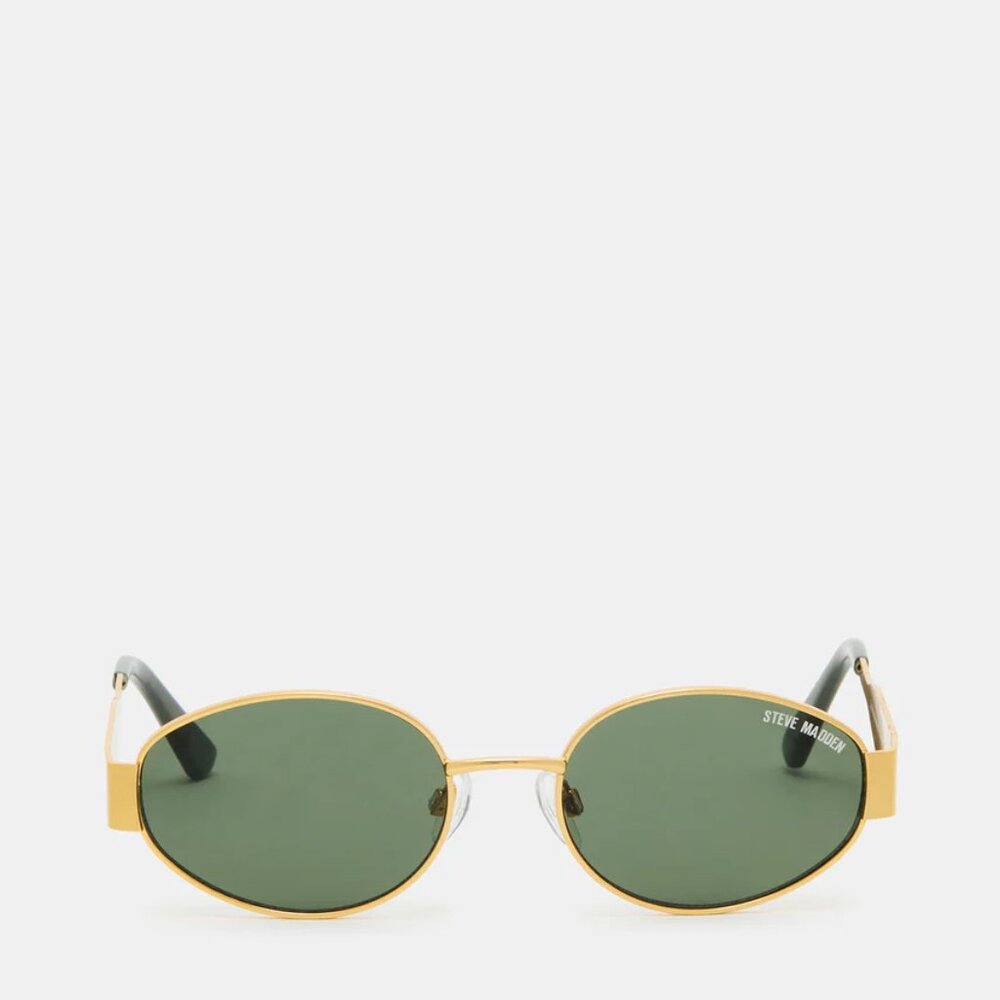 STEVE MADDEN “Mystie” Sunglasses (Gold w/Green Lenses) BRAND-NEW & PRETTY